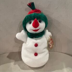 Ty Beanie Baby Snowgirl the Snowman, NWT